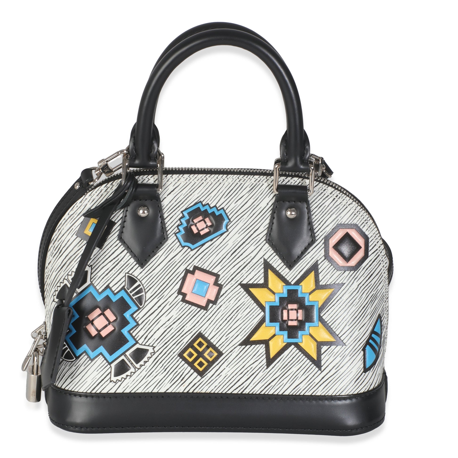 Louis Vuitton Epi Azteque Alma BB White Handbag