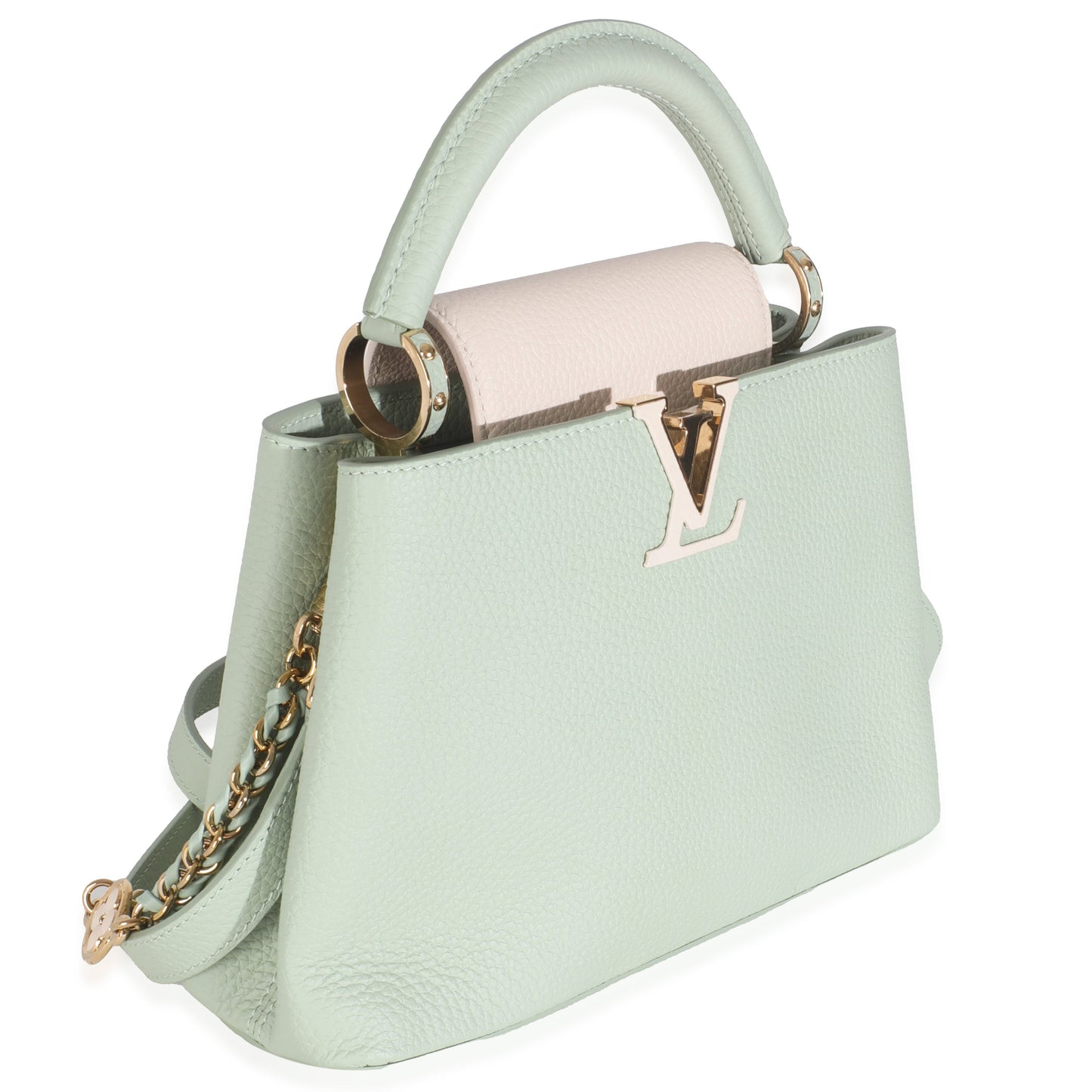 Louis Vuitton Jade Taurillon Flower Capucines BB Hat