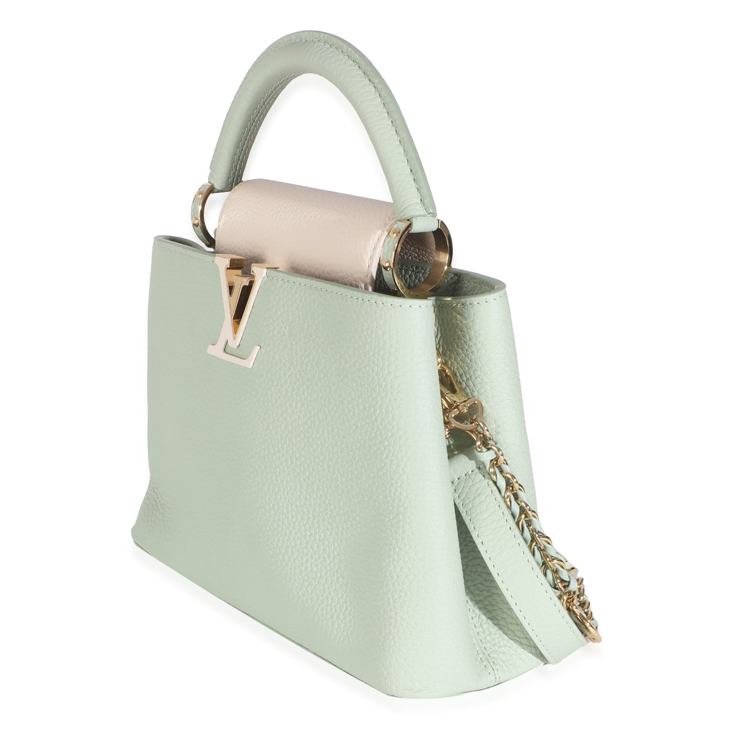 Louis Vuitton Jade Taurillon Flower Capucines BB Hat