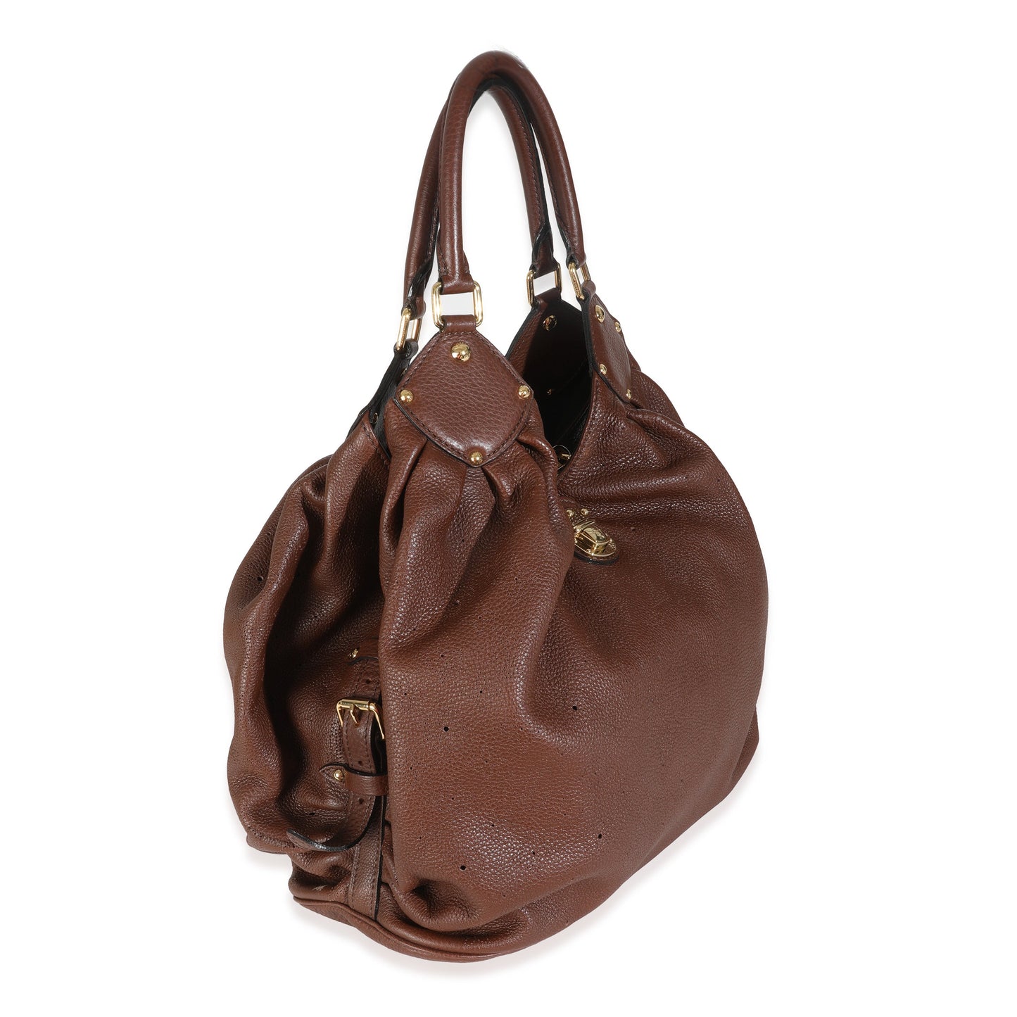 Louis Vuitton Acajou Mahina L Monogram Handbag