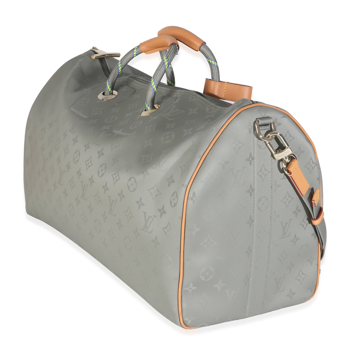 Louis Vuitton Titanium Keepall Bandouliere 50 Monogram Handbag