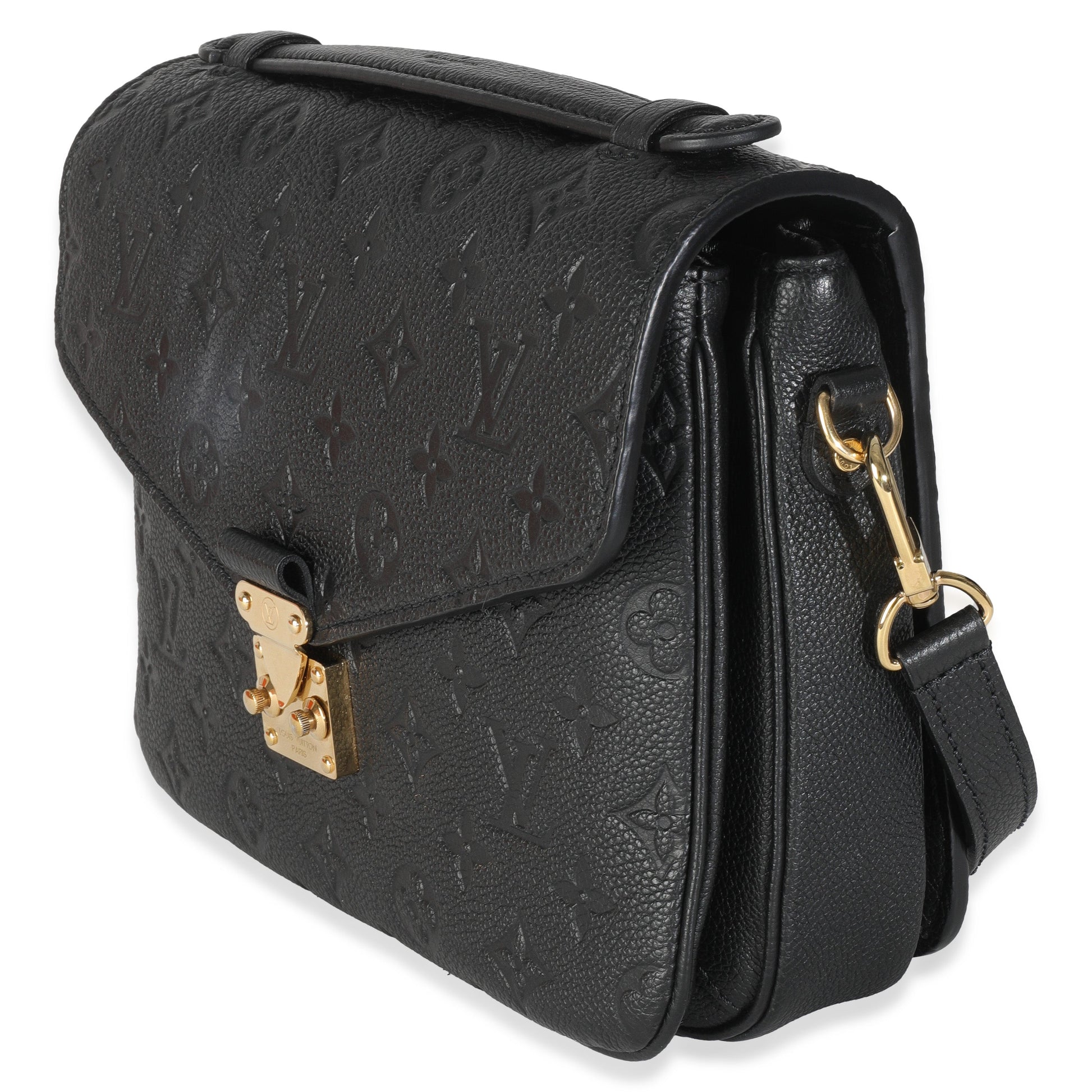 Louis Vuitton Empreinte Pochette Metis Monogram Black Clutch Bag 4
