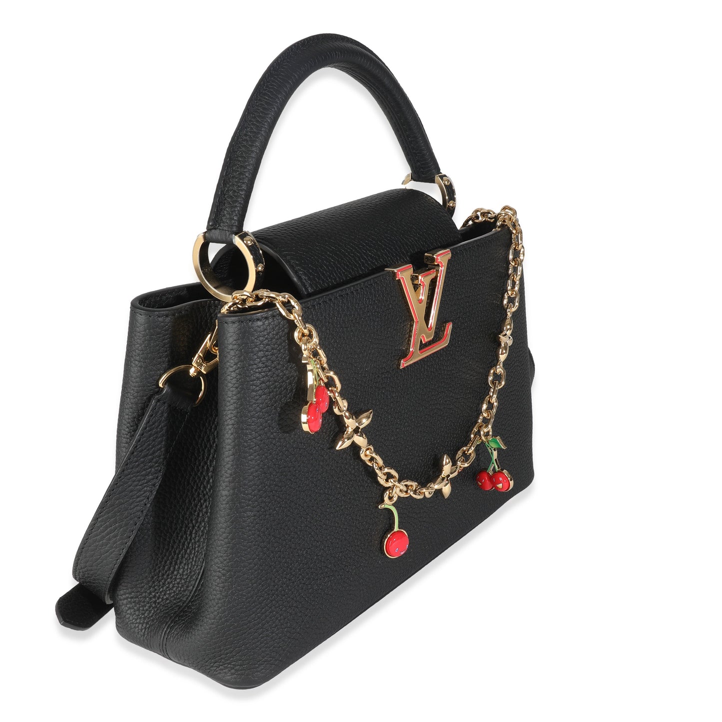 Louis Vuitton x TM Taurillon Capucines MM Black Hat