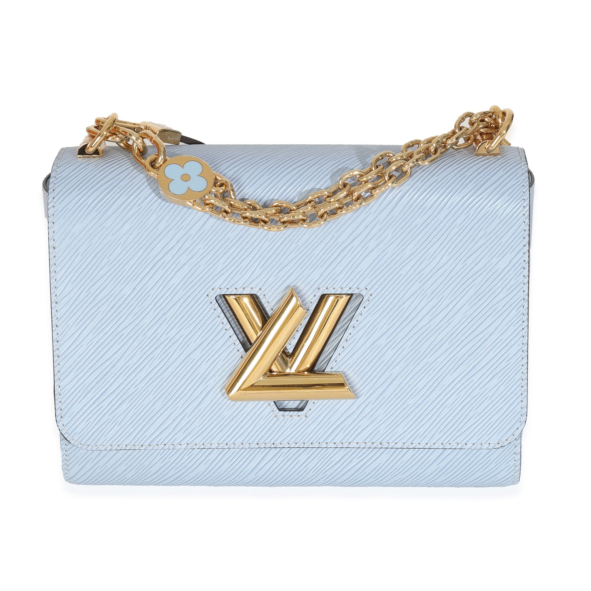 Louis Vuitton Jean Epi Twist MM Blue Handbag