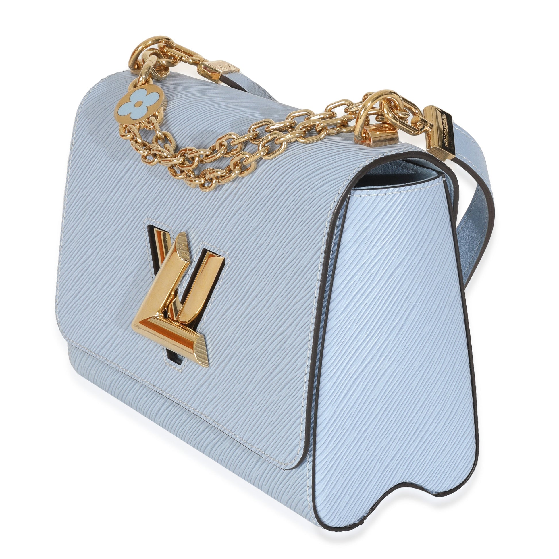 Louis Vuitton Jean Epi Twist MM Blue Handbag