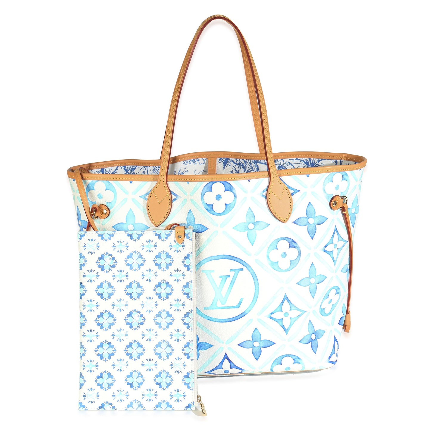 Louis Vuitton Lagoon Tiles By Pool 2.0 Monogram Canvas Blue Neverfull Tote Bag