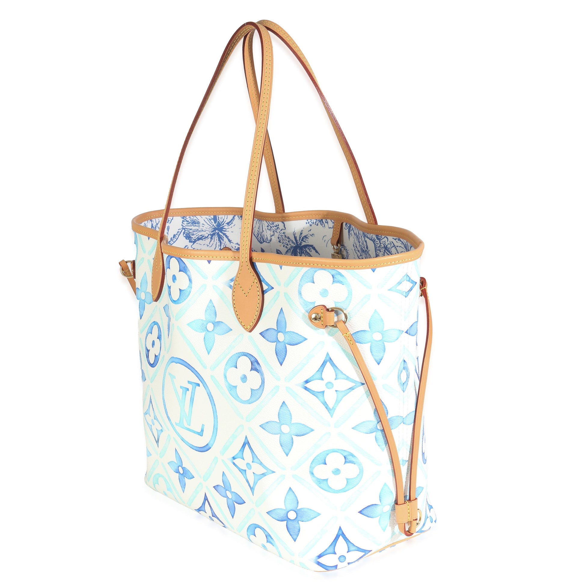Louis Vuitton Lagoon Tiles By Pool 2.0 Monogram Canvas Blue Neverfull Tote Bag