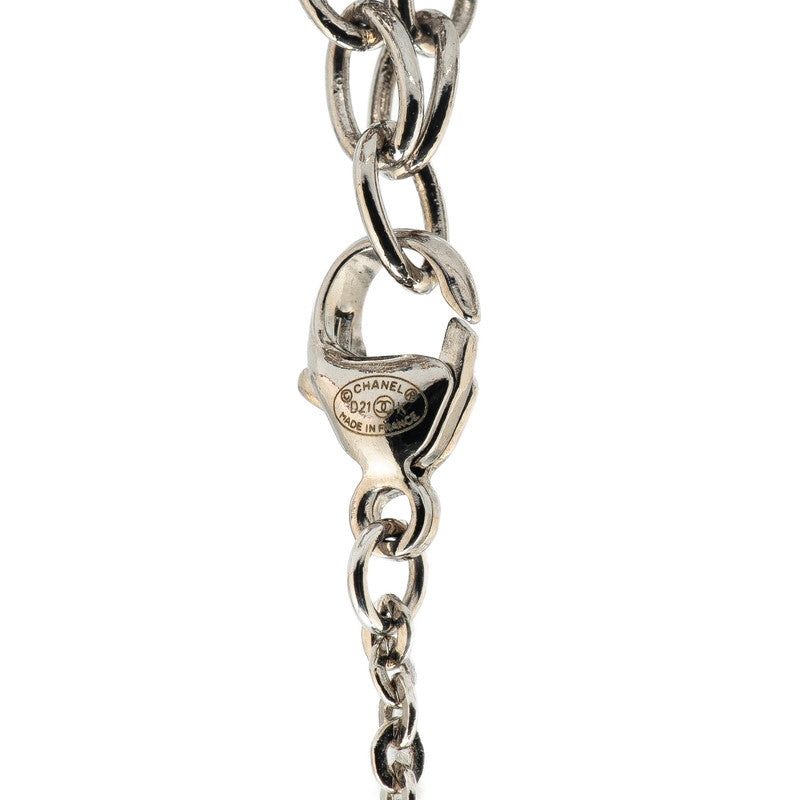 Chanel Metal Coco Mark   Ball Necklace D21K
