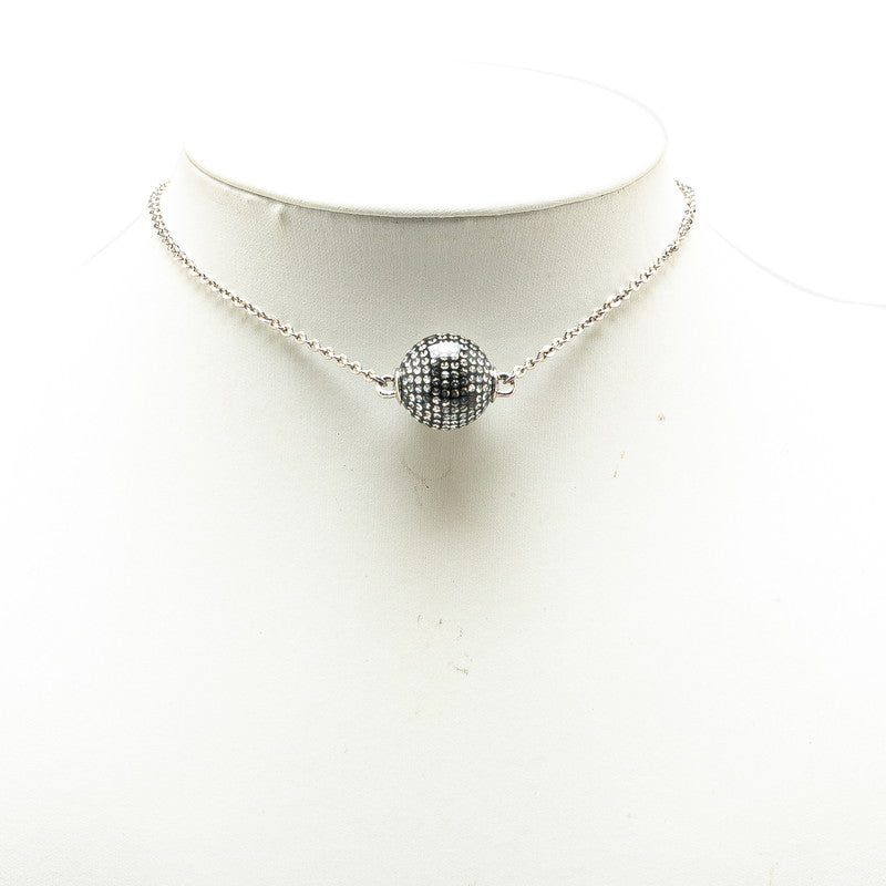 Chanel Metal Coco Mark   Ball Necklace D21K